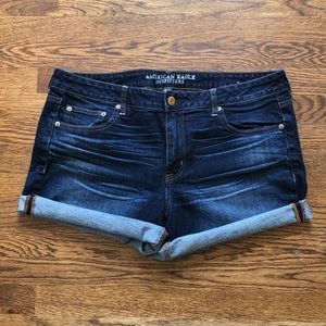 Mid-Rise Denim Shorts